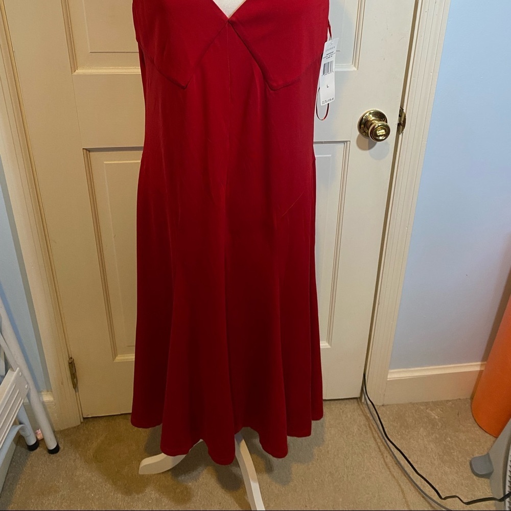 Ralph Lauren Long Red Dress - LARGE NWT - Picture 2 of 6
